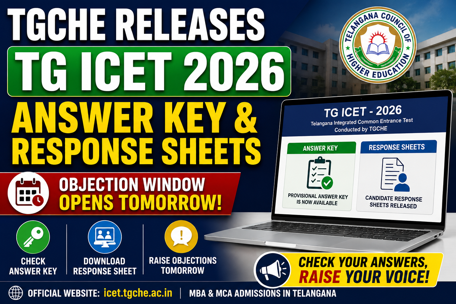 TGCHE Releases TG ICET 2026