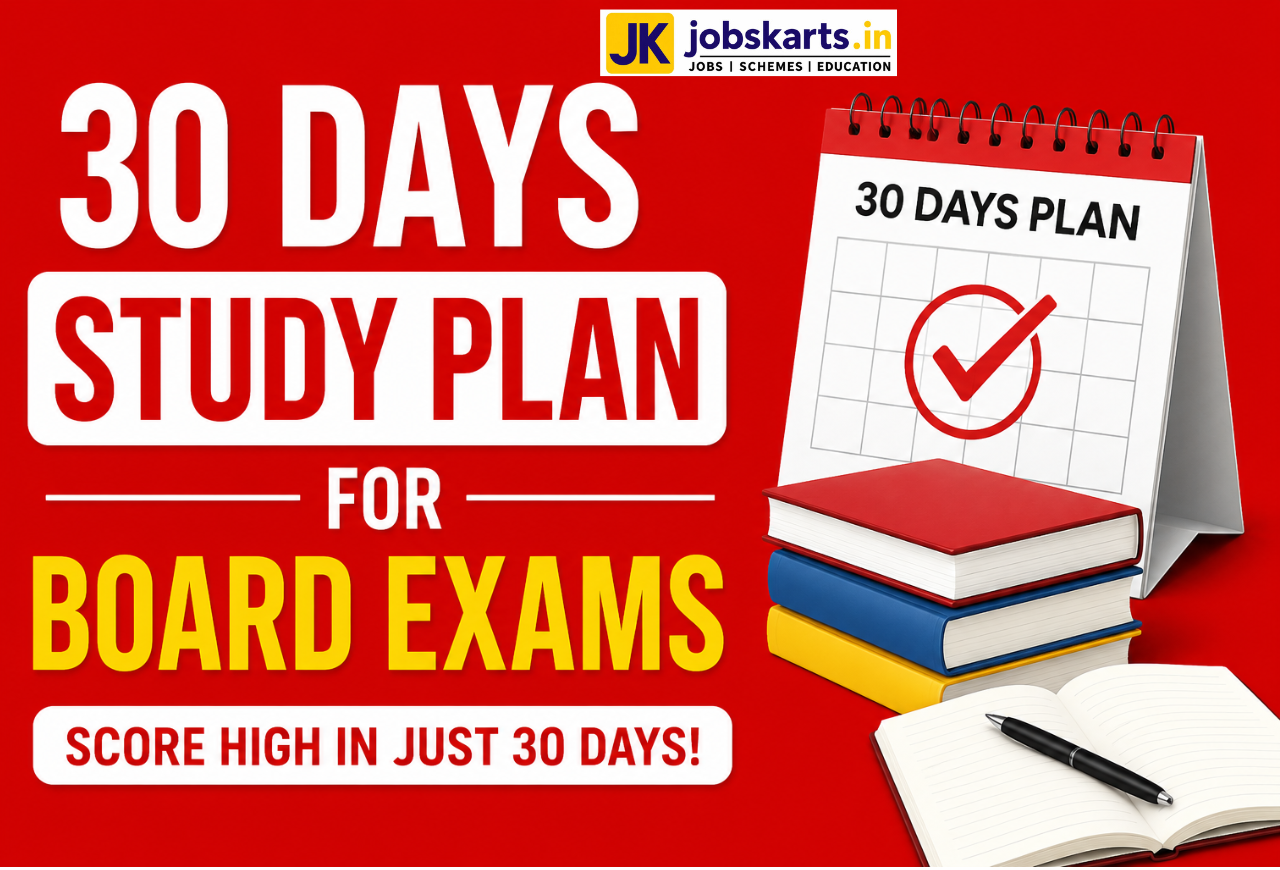 30 Days Study Plan for Board Exams
