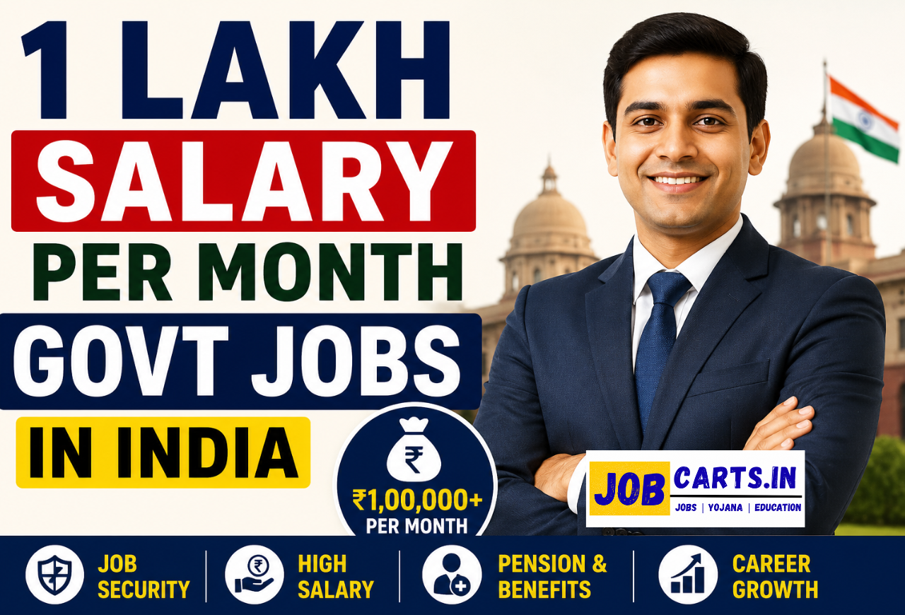 Government Jobs with 1 Lakh Salary Per Month in India