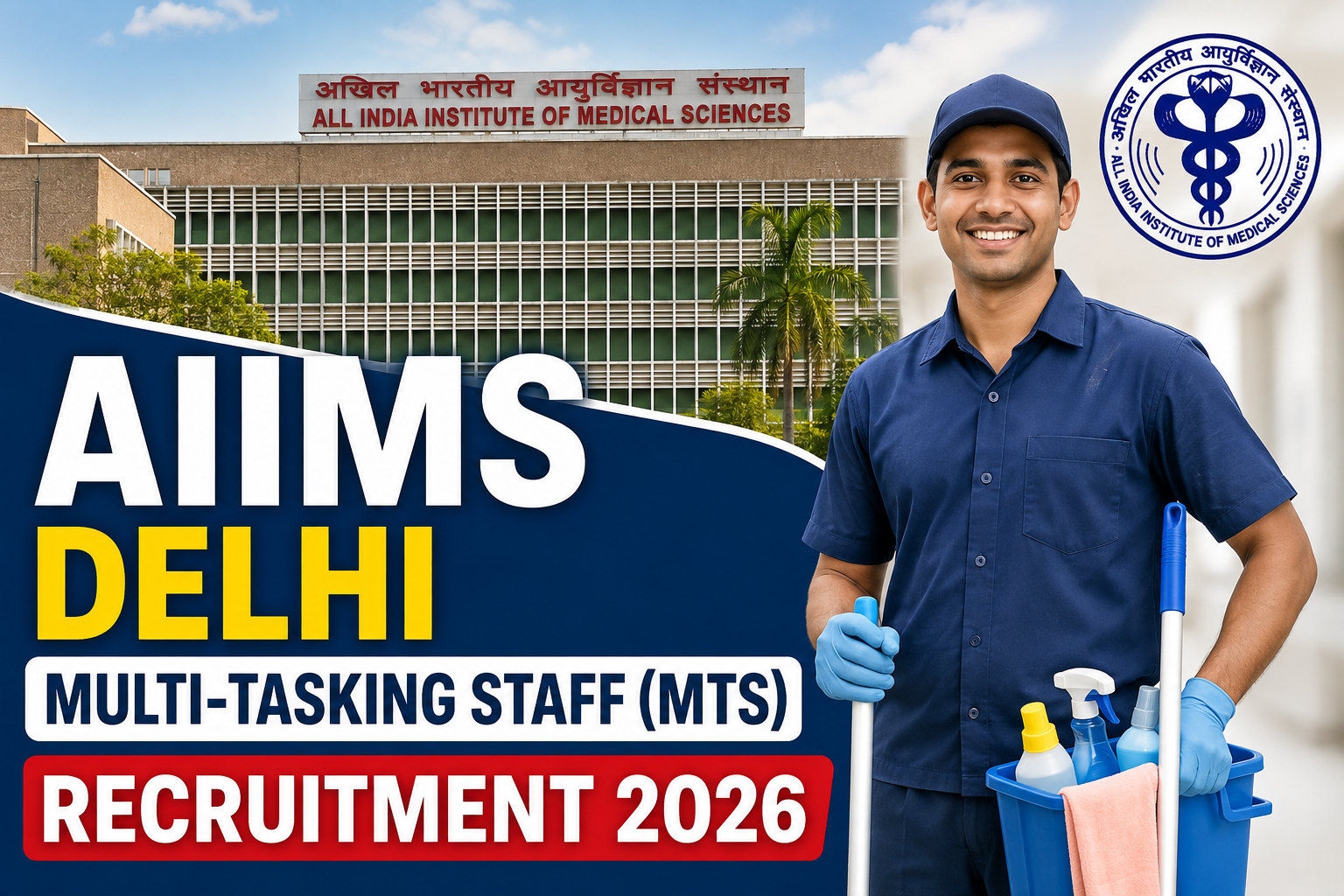 AIIMS Delhi Multi-Tasking Staff (MTS) Recruitment 2026
