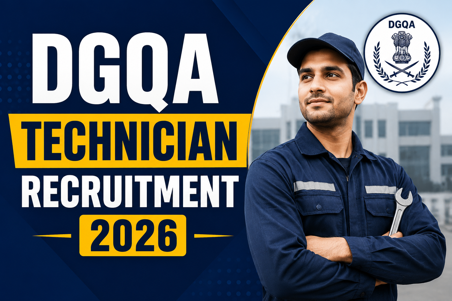 DGQA Technician Recruitment 2026 – Apply for New ITI Jobs