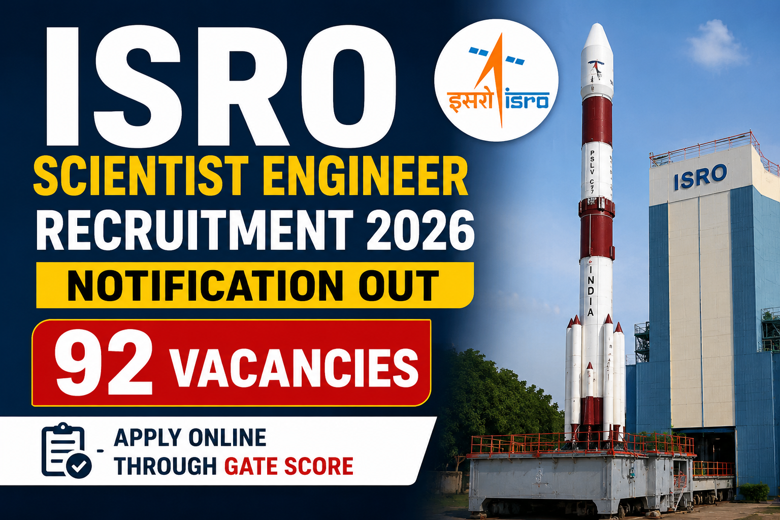 ISRO Scientist Engineer Recruitment 2026 Notification
